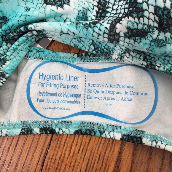 Sundazed Riley Snake-Print Stappy Bikini Bottoms Black Size Small NWT - Picture 6 of 9